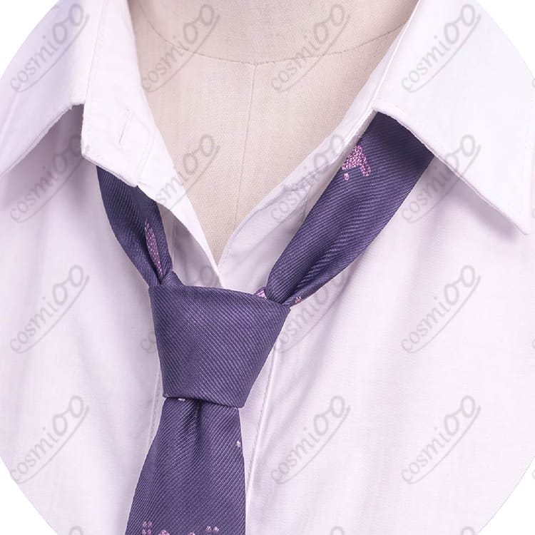 VTuber結城さくな 制服Ver. コスプレ衣装｜ラベンダー×チェックの爽やかな着こなし - 2枚目の画像