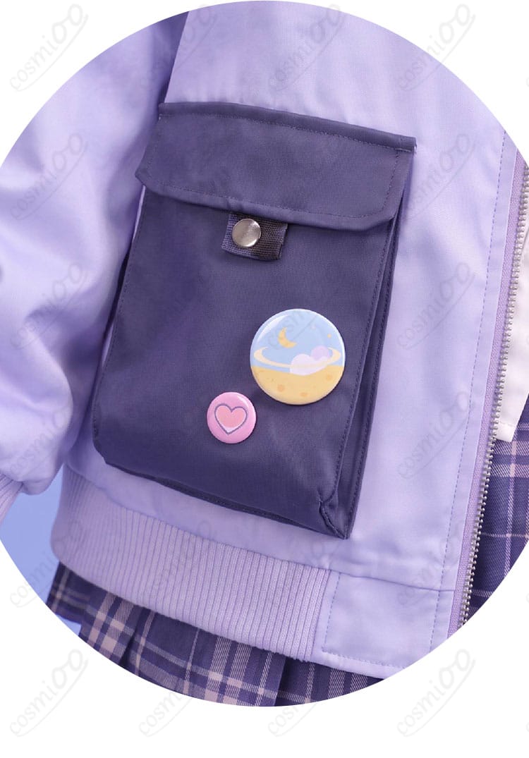 結城さくな 制服Ver.衣装のアウターに付いたポケットの細部