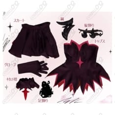 名探偵プリキュア！森亜るるか エクリプス・シャドウVer. コスプレ衣装｜翼付き・着替えやすい - 4枚目の画像（サムネイル）