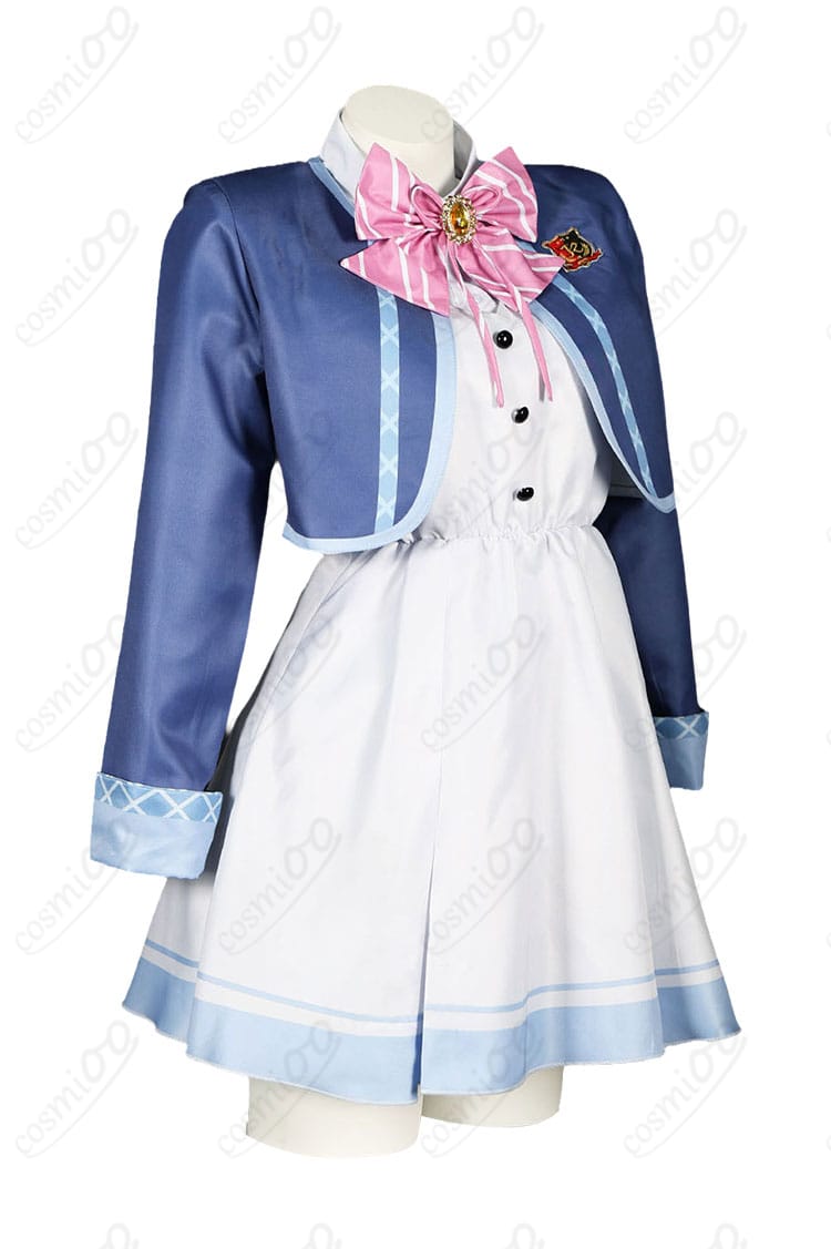 柏木美亜・日向千夏・東雲つむぎの制服コスプレ衣装の側面