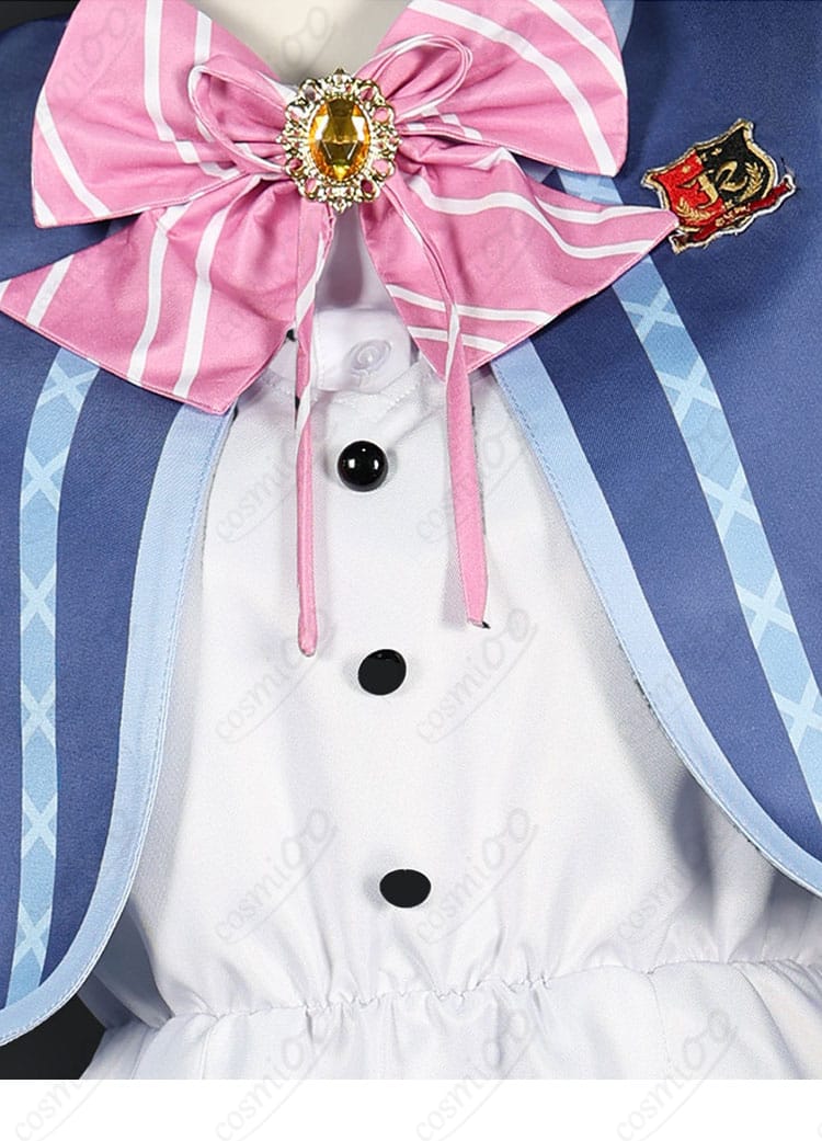 柏木美亜・日向千夏の制服コスプレ衣装に用いる蝶結びリボンの装飾