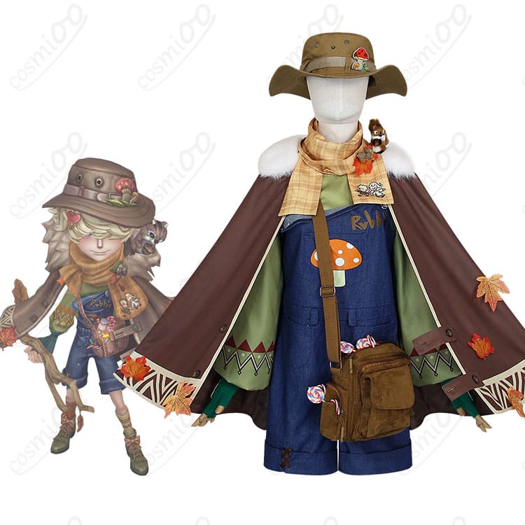 第五人格 ロビー・ホワイト（泣き虫）キャンプデーのキャラクター画像と商品衣装の比較