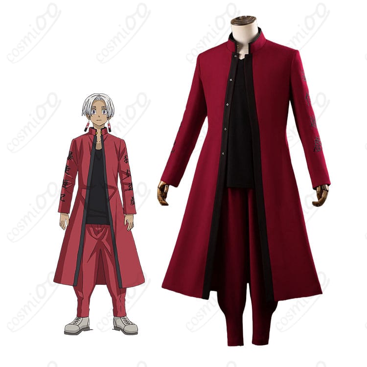 東京卍リベンジャーズの黒川イザナのキャラクター画像と天竺総長コスプレ衣装