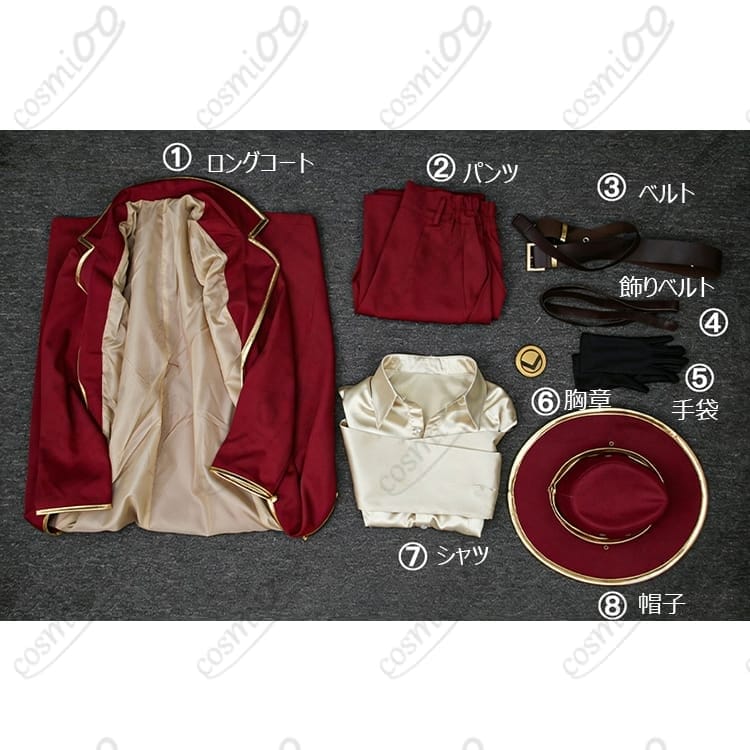 Limbus Company（リンバス）ヴァレンチーナ 第9章コスプレ衣装｜帽子付き8点セット - 7枚目の画像