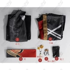 にじさんじ（にじ）加賀美ハヤト（社長）和服コスプレ衣装｜羽織付きの華やかな装い - 5枚目の画像（サムネイル）