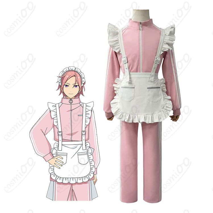 あんさんぶるスターズ！！のキャラクター参考画像と萌え萌え文化祭ジャージメイドの商品衣装