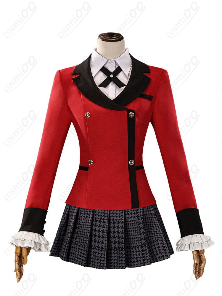 桃喰綺羅莉の学園制服コスプレ衣装の正面