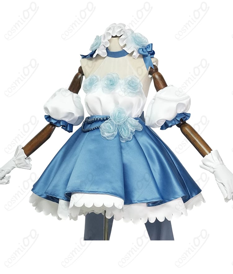 レム／ラム ローズドレスの商品衣装の細部を紹介する画像