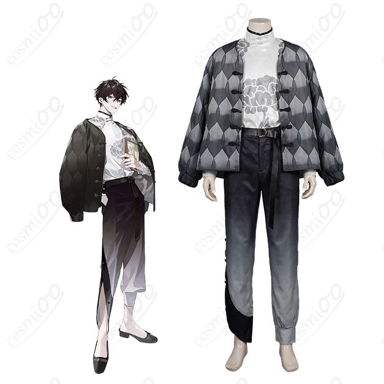 にじさんじ 佐伯イッテツのキャラクター参考画像とアジアトラベル2023の商品衣装