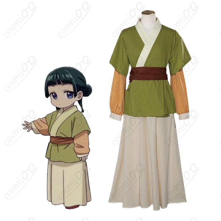 薬屋のひとりごと・猫猫(マオマオ)の幼少期のキャラクター画像とコスプレ衣装の商品画像