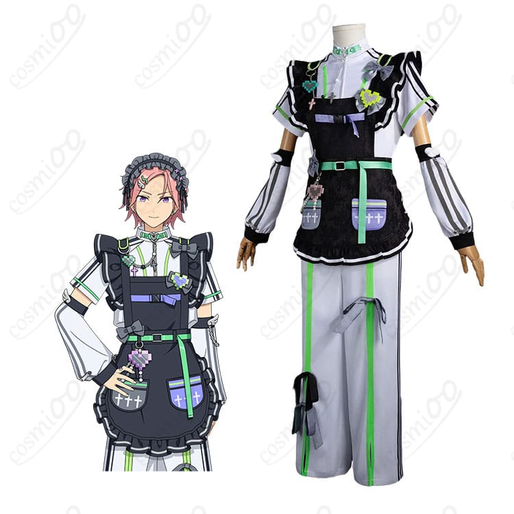 あんさんぶるスターズ!! 桜河こはくのキャラクター画像とMEMEIDメイド風コスプレ衣装