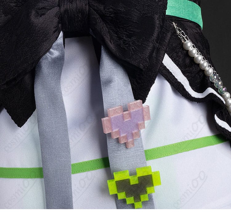 桜河こはく MEMEIDコスプレ衣装の背面装飾の詳細