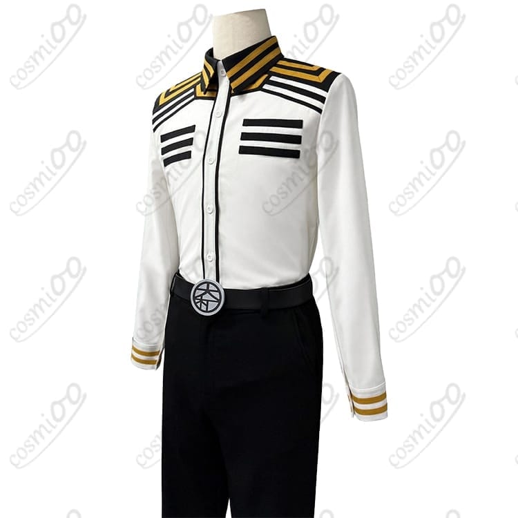 日本三國 三角青輝・阿佐馬芳経・賀来泰明 大和制服コスプレ衣装｜クールな黒×金の４点セット - 5枚目の画像