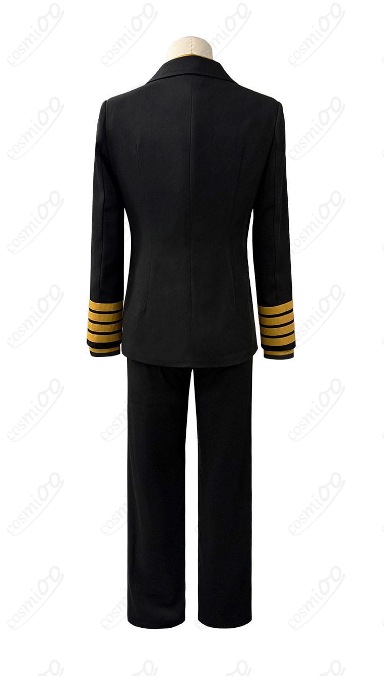 日本三國 大和制服コスプレ衣装の背面