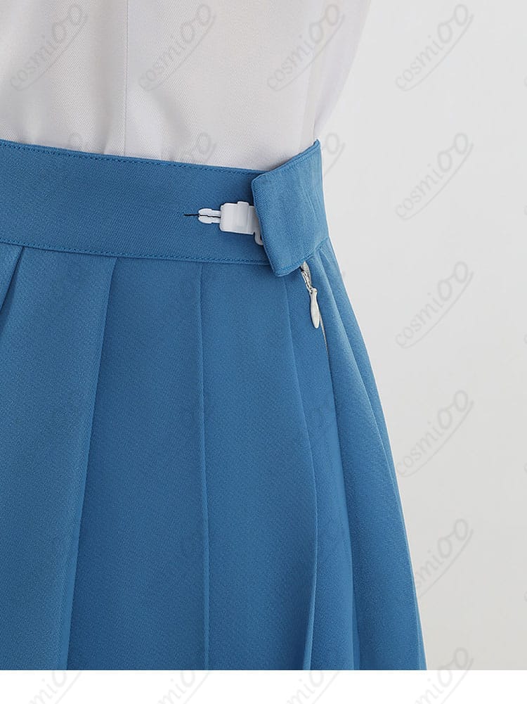 龍咲海の制服プリーツスカートのウエスト部分