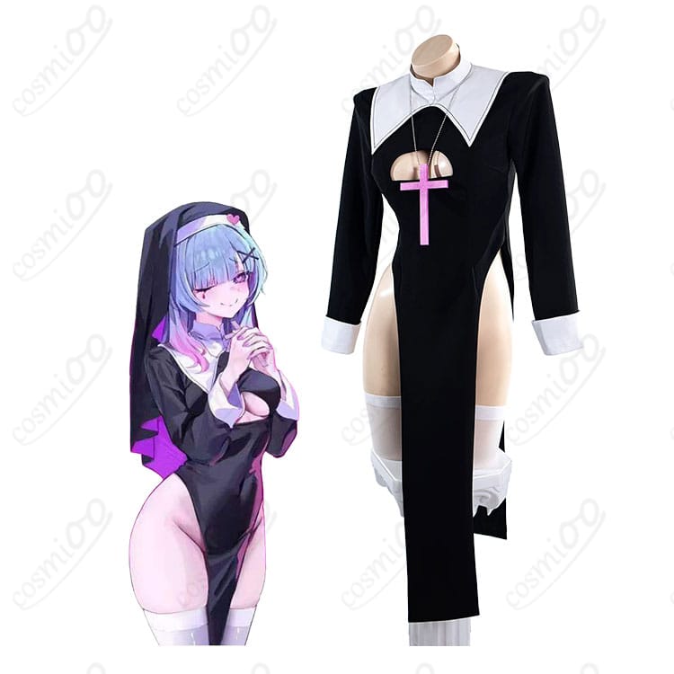 ラビットホールの初音ミクをテーマにしたキャラクター画像とシスターアレンジ衣装の商品画像