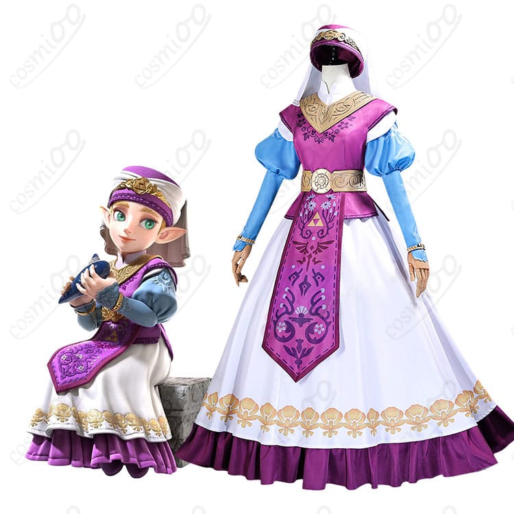 ゼルダの伝説 時のオカリナのゼルダ姫の参考画像と幼少期コスプレ衣装