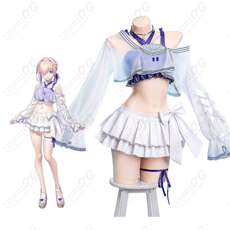Fate/Grand Orderのマシュ・キリエライトのキャラクター画像と常夏の水着Ver.03コスプレ衣装