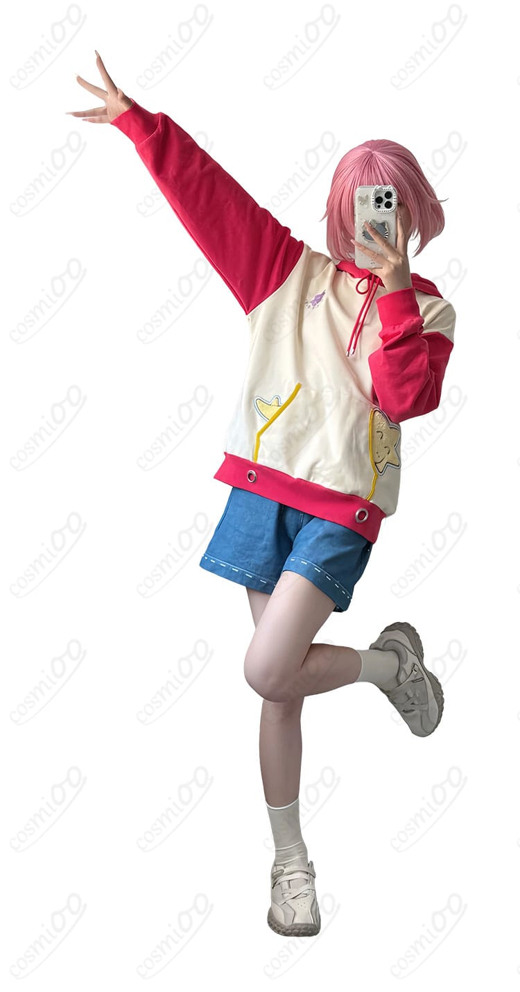鳳えむのコスプレ衣装のトップスの袖部分のディテール