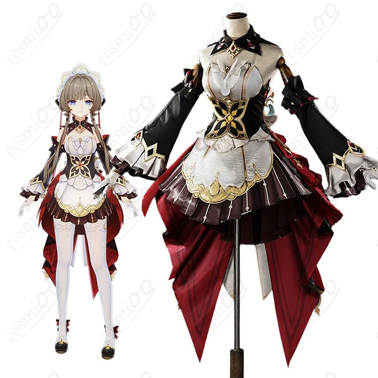 原神 サンドローネのキャラクター画像とコスプレ用ドレスの商品画像