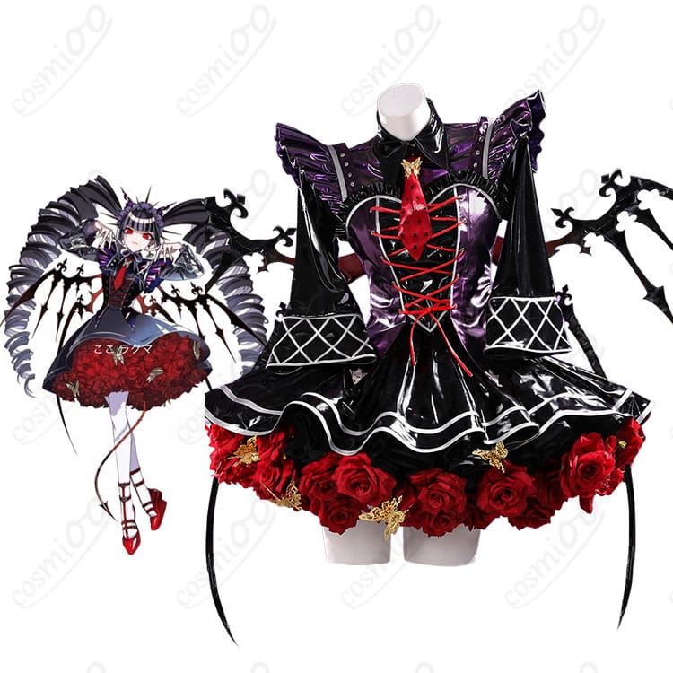 セレスティア・ルーデンベルクのキャラクター画像と天使と悪魔Ver.のコスプレ衣装