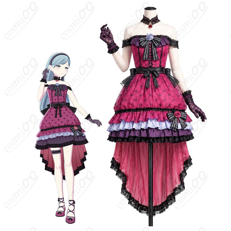 日野森雫のキャラクター画像とロミオとシンデレラ衣装の商品画像
