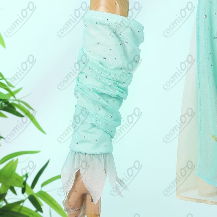 メダリスト 結束いのり（いのり）ジュニアSPコスプレ衣装｜爽やかな花飾り付き４点セット - 6枚目の画像