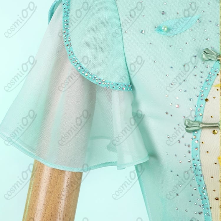 メダリスト 結束いのり（いのり）ジュニアSPコスプレ衣装｜爽やかな花飾り付き４点セット - 5枚目の画像
