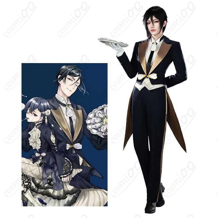 黒執事のセバスチャン・ミカエリスのキャラクター画像とコスプレ衣装の商品画像