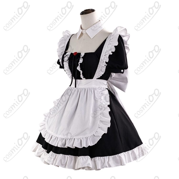 勝利の女神：NIKKE（ニケ）シンデレラ グラスカーテシー｜メイド服コスプレ衣装７点セット - 3枚目の画像