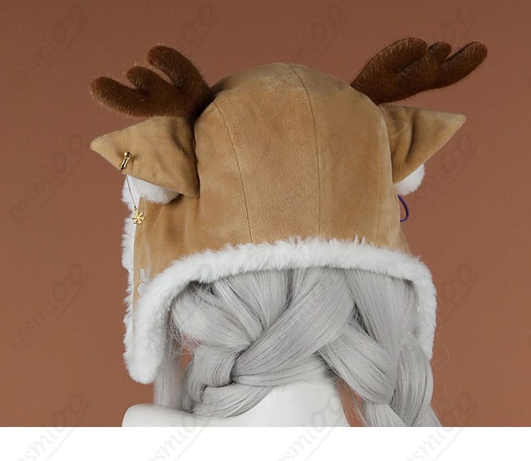エミリアのクリスマス衣装用トナカイ帽子の背面