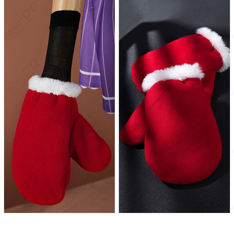 エミリアのクリスマス衣装に合わせた手提げバッグの装飾詳細