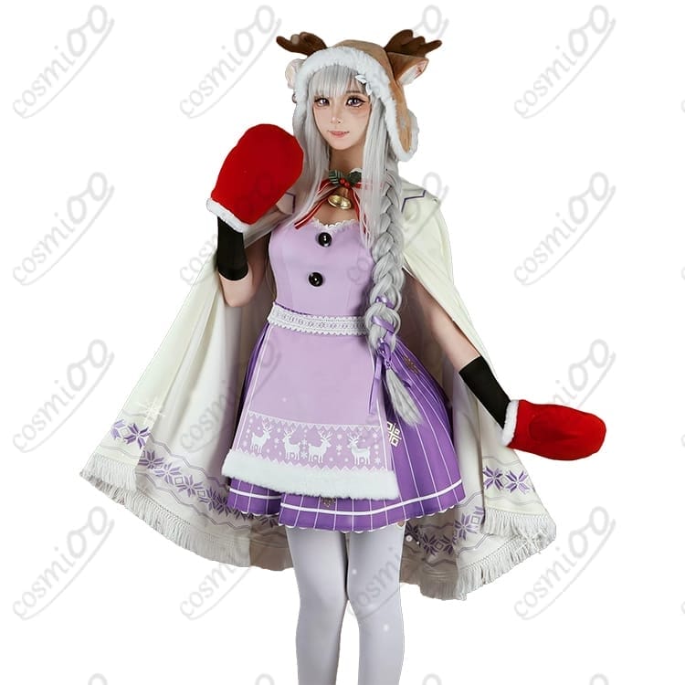 Re:ゼロから始める異世界生活（リゼロ）エミリアたん クリスマスコスプレ衣装９点セット - 6枚目の画像