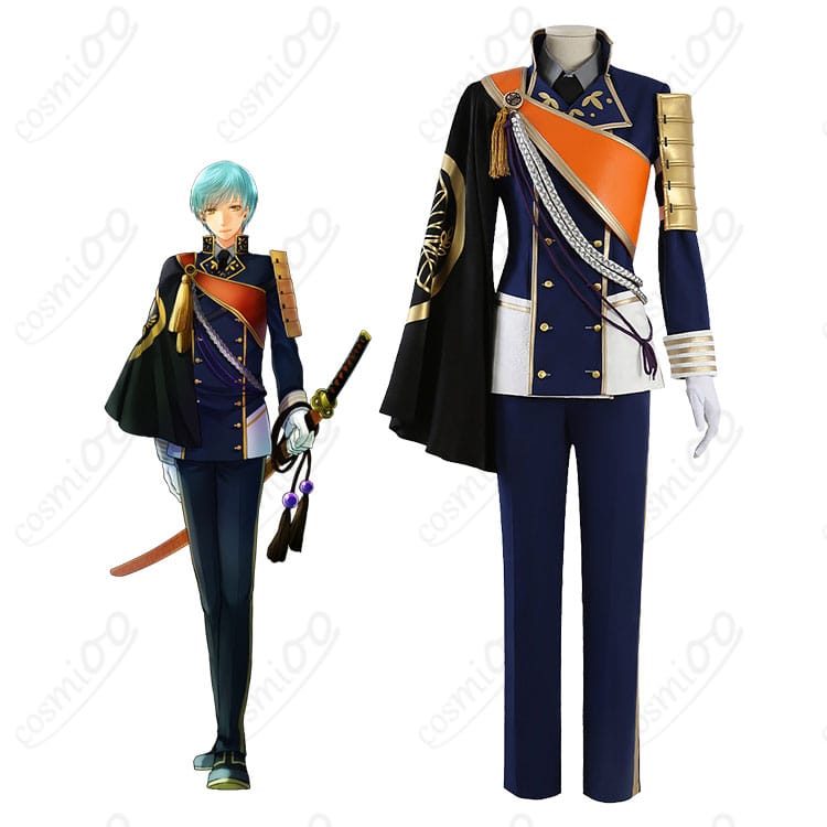 刀剣乱舞ONLINEの一期一振のキャラクター画像とコスプレ衣装の比較