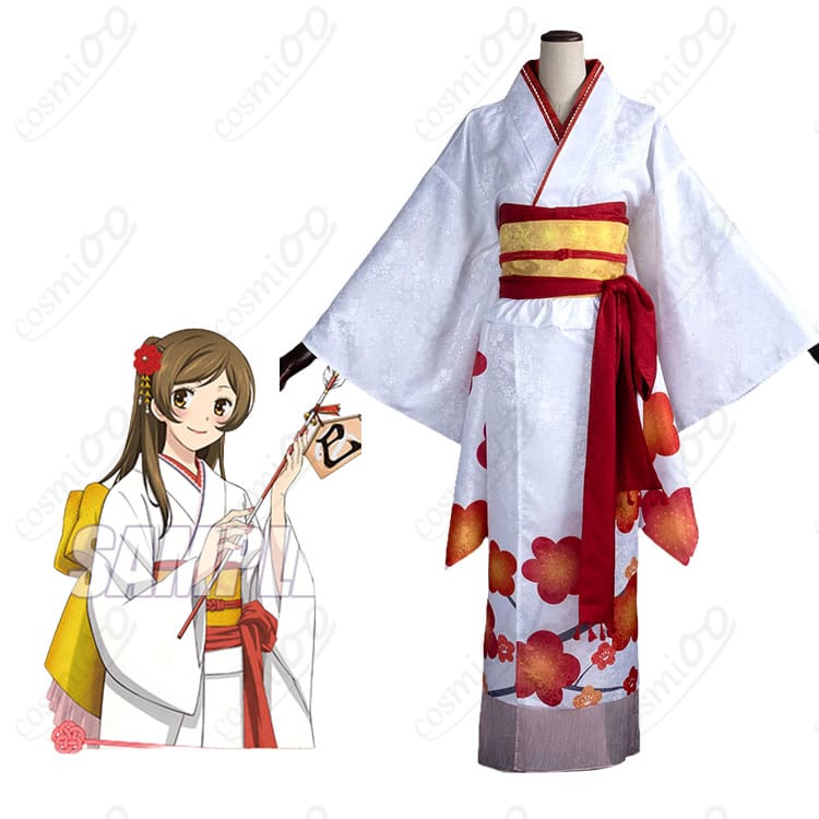 神様はじめましたの桃園奈々生のキャラクター画像と晴れ着コスプレ衣装の商品画像