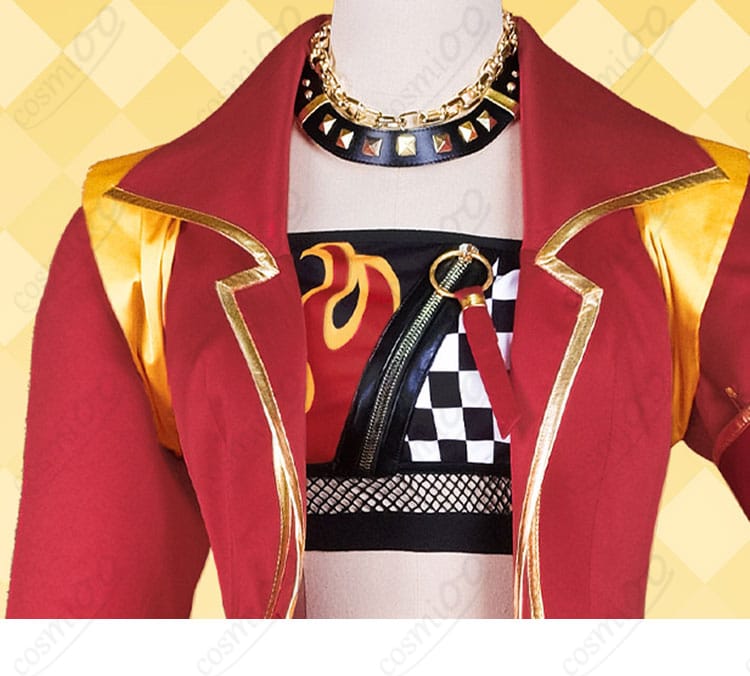 ジャングルポケットの勝負服のネックレスと襟元の装飾