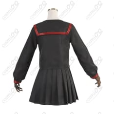 鬼滅の刃 竈門禰豆子 キメツ学園 制服セーラー服 コスプレ衣装 高再現度・快適素材 - 2枚目の画像（サムネイル）