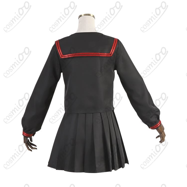 鬼滅の刃 竈門禰豆子 キメツ学園 制服セーラー服 コスプレ衣装 高再現度・快適素材 - 2枚目の画像