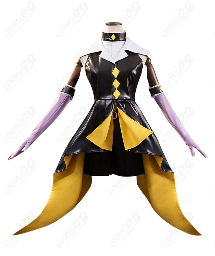 しゅごキャラ! ブラックダイヤモンド ほしな歌唄 コスプレ衣装 正面全体画像｜忠実再現のデザインをチェック