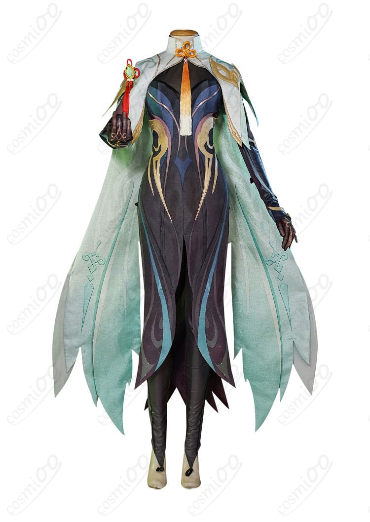 原神 閑雲 コスプレ衣装 正面全体図