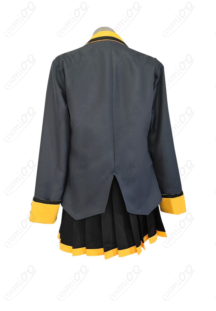 プロセカ 天馬咲希 コスプレ衣装の背面図。後ろ姿のシルエットやスカートの動きもリアルに再現！