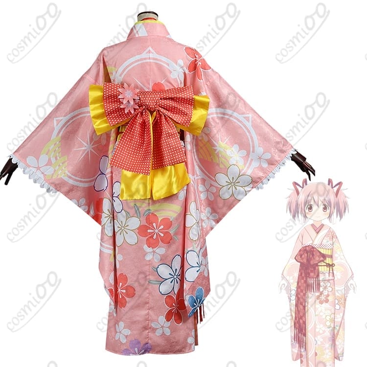 魔法少女まどか☆マギカ鹿目まどか晴着Ver.コスプレ｜上品ピンク振袖で可憐に - 3枚目の画像
