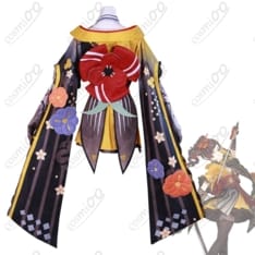 原神 千織 コスプレ衣装｜透け感レイヤーと精緻な金刺繍で高再現・エレガント - 3枚目の画像（サムネイル）
