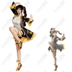 鉄拳8 リン・シャオユウ コスプレ衣装 高再現 オレンジ基調チャイナ風・軽量 - 1枚目の画像（サムネイル）