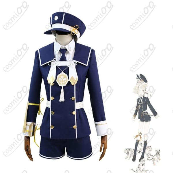 刀剣乱舞 五虎退 コスプレ衣装 初期衣装 繊細な刺繍と淡色軍服風デザイン