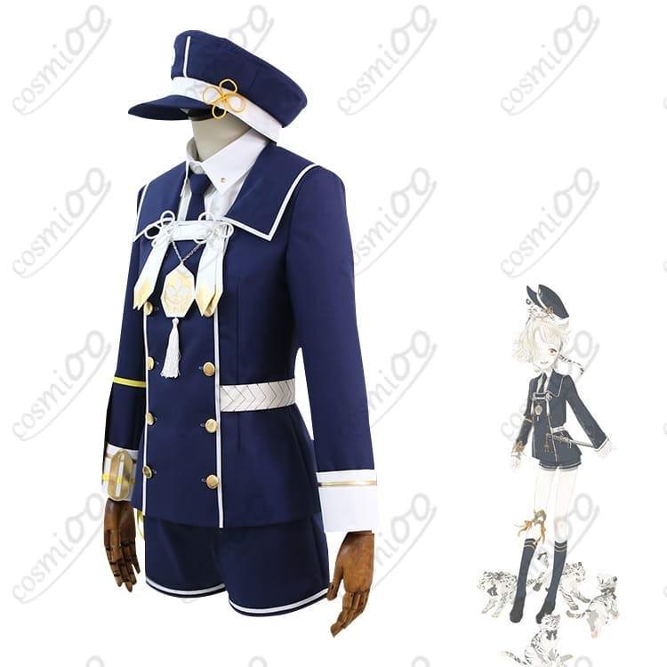 刀剣乱舞 五虎退 コスプレ衣装 初期衣装 繊細な刺繍と淡色軍服風デザイン - 2枚目の画像