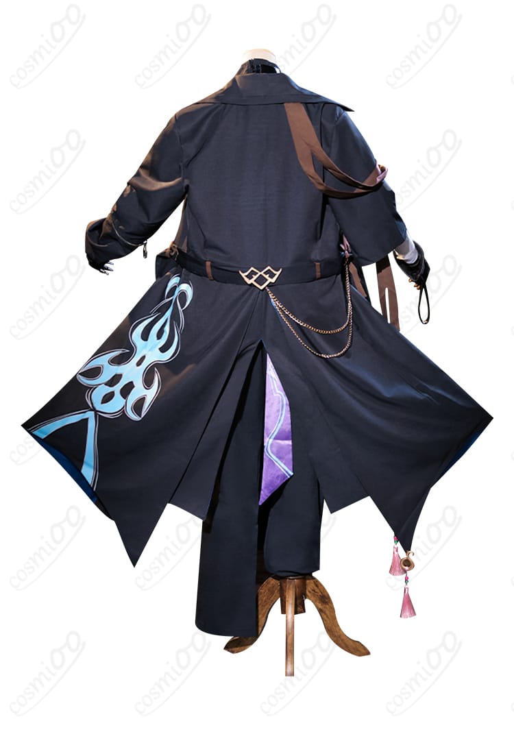 原神 魈 コスプレ衣装 背面装飾のディテール。細かな刺繍と装飾がポイント。
