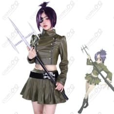 クローム髑髏 コスプレ衣装 初期制服＋眼帯＋トライデント小道具 - 1枚目の画像（サムネイル）