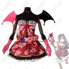 ラブライブ！東條希小悪魔編覚醒後コスプレ衣装黒×紫レース×薔薇高再現衣装一式
