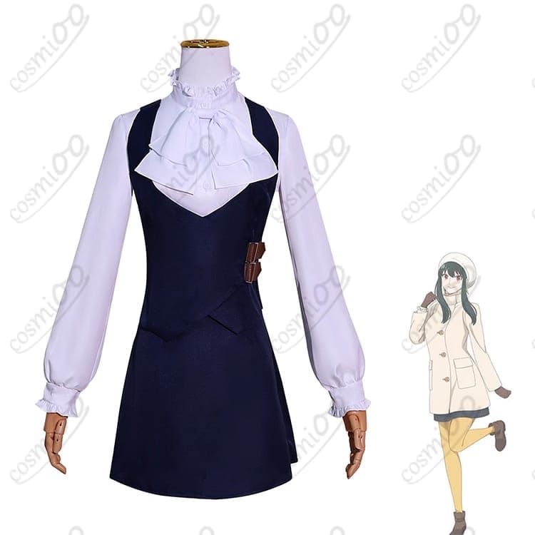 劇場版スパイファミリー ヨル冬服コスプレ衣装 高再現・白コート映えるフルセット - 2枚目の画像